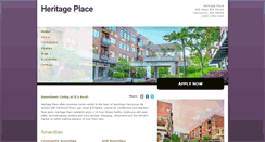 Desktop Screenshot of heritageplaceinfo.com